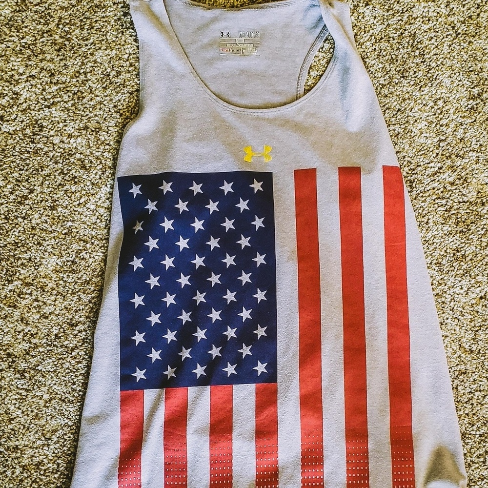 Under Armour American Flag Tank Top